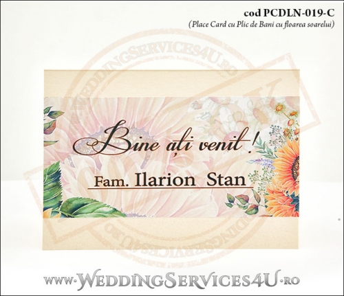 PCDLN-019-C-01_place_card_cu_plic_de_bani_nunta_botez_cu_floarea_soarelui